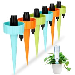 植物給水器 自動給水キャップ 6個 自動給水器 植物 花の水やり機 自動水やり器 じょうろ 水遣り機 自動散水システム 分量調節 点滴灌漑 じょうろ 水遣り機 自動散水システム 園芸用品 散水用品 自動灌水 ガーデニング/園芸/植物/盆栽/野菜/留守に適用