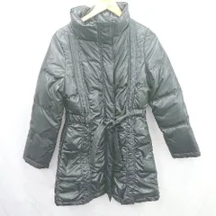 ◇ ⊇ クロードレマ シンプル系 長袖ロングダウンジャケット サイズ11 ブラック系 レディース E  【1507160030520】