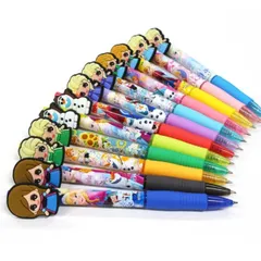 アナと雪の女王　 ラバー付きグリッターペン １２本(12色)セット