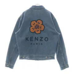 KENZO (ケンゾー) TRUCKER JACKET BOKE FLOWER バックフラワー刺繍 トラッカーデニムジャケット インディゴのサムネイル