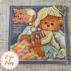 ヴィンテージ 絵本 Teddy Beddy Bear’s ジャンクジャーナル 紙モノ 素材 レトロ 洋書 80s 英語絵本