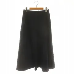 クミキョク 組曲 KUMIKYOKU  22SS 【洗える】シュリンクフラワー フレアスカート ロング ミモレ 2 紺 ネイビー /MF ■OS