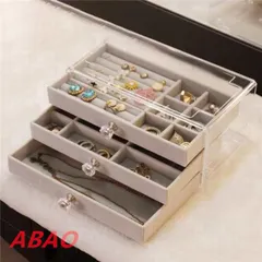ジュエリーボックス アクセサリーケース  小物入れ 大容量 収納ケース 3段  ネックレス 指輪 ピアス収納 便利 腕時計収納