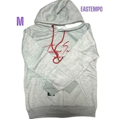 【EASTEMPO】 ホワイトパーカー メンズ M グレー