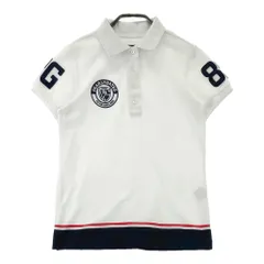 サイズ：0 PEARLY GATES パーリーゲイツ  半袖ポロシャツ ワッペン  ホワイト系 [240101428506] ゴルフウェア レディース ストスト