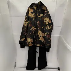 【中古】W RAY ダブルレイ 迷彩柄 スキー/スノーボードウェア スノーボードズボン 上下セット メンズ