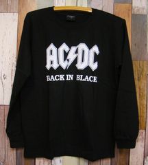 長袖★新品 BLACK IN BLACK【ACDC】Tシャツ★BWT