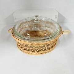 Pyrex パイレックス 耐熱ガラスボウル 蓋付き バスケット - メルカリ