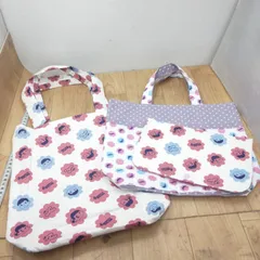 S93692 ペコちゃん   ハンドバッグ セカンドバッグ ハンドメイド ポーチ 3点セット 鞄 まとめ 美品