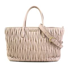 MIUMIU超美品！大人気♩大特価♩マテラッセ ハンドバッグ 色:ベージュ 