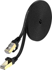 Lovicool LANケーブル 5m CAT8 高速 有線lan カテゴリー8 フラットタイプランケーブル 40Gbps/2000MHz RJ45金メッキコネクタ イーサネットケーブル