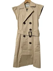 FOXEY フォクシーブティック トレンチワンピース ベージュ 38サイズ M相当 膝丈