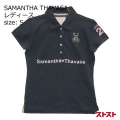 Samantha Thavasa ゴルフウェア ポロシャツ ブラック 黒 40 - メルカリ