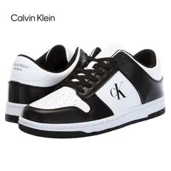 【ラスト1点】【さらにプライスダウン】Calvin Klein Jeans ck カルバンクライン スニーカー シューズ 靴 レースアップ ロゴ ローバー 27.5cm メンズ カジュアル CMDAVERY2 ブラック ホワイト 並行輸入品のサムネイル