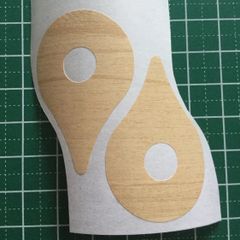 ポケモンGO PLUSスキンシール　木目調ベージュ