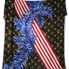 ルイヴィトン 大判　ストール　モノグラムM70386アメリカ