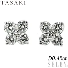 TASAKI❇️K18 大粒ダイヤ フラワーモチーフピアス 750 | gulatilaw.com