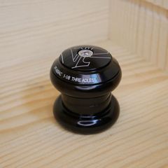 자전거 헤드셋 EC34 1-1/8 오버사이즈 어헤드 헤드 파트 실드 베어링 6061 알루미늄 28.6 mm 톱 캡 첨부 블랙 실버 크로스 자전거 MTB 피스트