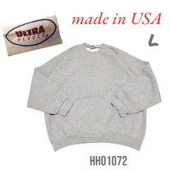 USA製無地スウェットトレーナーLグレーULTRA FLEECE rn68046