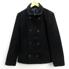 A■アーバンリサーチ/URBAN RESEARCH ITEMSショートピーコートJKT■黒【38】MENS【中古】