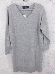 ◇ BEAMS LIGHTS ビームス ライツ 長袖 膝下丈 ニット ワンピース サイズ38 グレー レディース  【1000027769606】のサムネイル