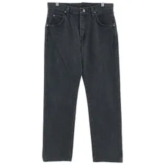 古着 ラングラー Wrangler ブラックデニム ストレートデニムパンツ メンズw31相当/eaa404803