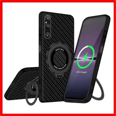 【セール中】 Sony Xperia 1 V_ブラック Sony Xperia 1 V ケース tpu MagSafe対応 リング付き SO-51D SOG10