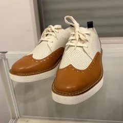 《クーポン配布中》【美品】【6.5/23.5cm相当】コールハーン オリジナルグランド プラットフォーム ウィングチップ オックスフォード【COLE HAAN】