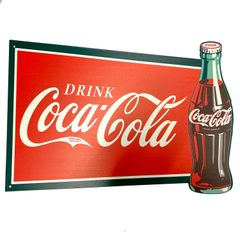 ビンテージ 大型 Coca Cola コカコーラ 看板 アクリル サイン
