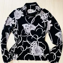 レオナール長袖 レオナール LEONARD 長袖 カーディガン トップス 黒 ブラック