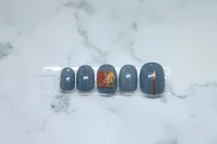 【オープン記念フォロアーさん10%OFF】ネイルチップオーダー ★量産型  ワンホンネイル ニュアンスネイル 韓国 【PN - 線】