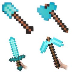 マインクラフト ダイヤモンド ソード ツルハシ 斧 スコップ 4点セット