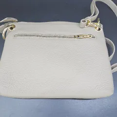 ◇ Θ LASIEM ラシエム 無地 ショルダーポーチ ベージュ系 レディース E  【1505290002684】