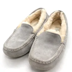 アグ モカシン ANSLEY ボア フラットシューズ スリッポン ブランド 靴 レディース 23サイズ ライトグレー UGG 【中古】