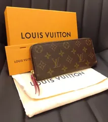 981 LOUISVUITTON ルイヴィトン モノグラム ポルトフォイユ クレマンス フューシャ ラウンドファスナー 長財布 M60742