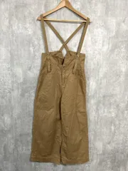 LARU ラルー サスペンダー ワイドパンツ サロペット オーバーオール sizeL/茶 ■■ レディース