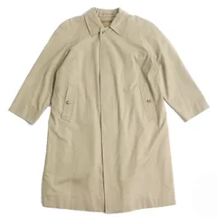 美品△BURBERRY LONDON バーバリーロンドン 裏地ノバチェック ウールライナー付き ロング丈 ステンカラーコート メンズ ベージュ XL相当