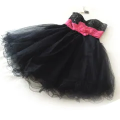 新品✨シンデレラドレス USAインポート キラキラ スパンコール ミニドレス ブラック系 (4(USA)) パーティー キャバ