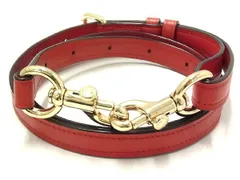 ■美品■ COACH コーチ レザー  バッグ用 ショルダーストラップ 肩掛け 斜め掛け レディース レッド系 AN5007