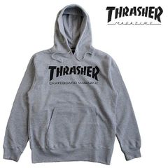 THRASHER（スラッシャー） 裏毛プルオーバーパーカー スウェット メンズ レディース