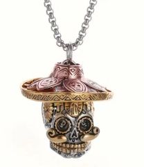 スカル ペンダント シルバー メキシコ ドクロ ネックレス アクセサリー