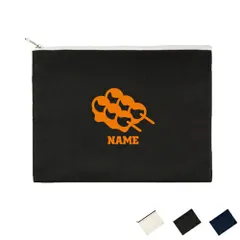 串団子 名入れフラットポーチLサイズ ポーチ マルチケース マルチポーチ 小物入れ 収納 おもちゃバッグ クラッチバッグ 推し活 名入れ 名入れグッズ  メンズ レディース オリジナル お揃い  dango 花より団子 ピクトグラム