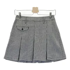 サイズ：0 JACK BUNNY ジャックバニー  インナー付き プリーツスカート グレンチェック柄 ブラック系 [240101529568] ゴルフウェア レディース ストスト