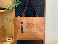 ハンドメイド　米袋かばん  猫