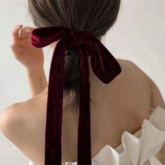 ［ドレススタイルにも］バレエコア ヘアクリップ リボン ベルベット ヘアアクセサリー 上品　リボンヘア 結婚式 入学式 卒業式 お呼ばれコーデ 結婚式ヘア ブライダルヘア 着物ヘア 前撮り 袴ヘア ウェディングヘア Y2k zara snidel