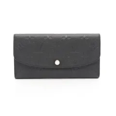 ルイ・ヴィトン LOUIS VUITTON 二つ折り長財布 ポルトフォイ エミリー M62369 ノワール レザー ポルトフォイユ・エミリー レディース Used B