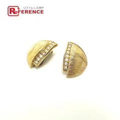 ディオール ラインストーン イヤリング GP ゴールド