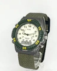 稼働品　SEIKO ALBA ツイン　アナデジ Yahoo!オークション -「アルバ ツインセンサー」の落札相場
