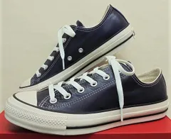 ★コンバース★CONVERSE ALL STAR (R) OLIVE GREEN LEATHER OX（コンバース　オールスター(R)オリーブ　グリーンレザー）ディープシー25.5センチ