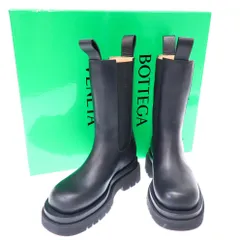 BOTTEGA VENETA ボッテガヴェネタ LUG サイドゴアチェルシーブーツ  ブラック 34
